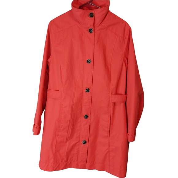 Eddie Bauer Coat /Rain - Size L - Length 35'' 50$ Good Condition - Color Salmon - Picture 1 of 10
